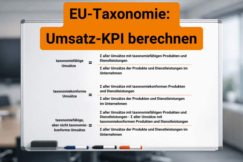 Praxisbeispiel zur Berechnung der Umsatz-KPI (EU-Taxonomie)