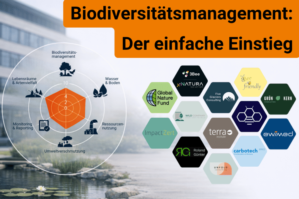 Der Biodiversitätscheck ist der erste Schritt für Unternehmen zur Einführung eines Biodiversitätsmanagements und liefert die Grundlage für eine Biodiversitätsstrategie
