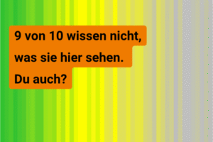 Biodiversity Stripes zeigen Verlust der Artenvielfalt, kombiniert mit Hinweis dass viele die Bedeutung nicht kennen